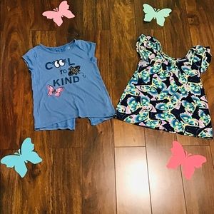 2 GIRLS TEES SIZE:7-8